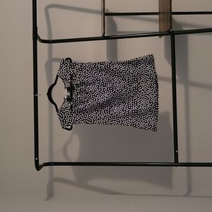 Black top with white polkadot